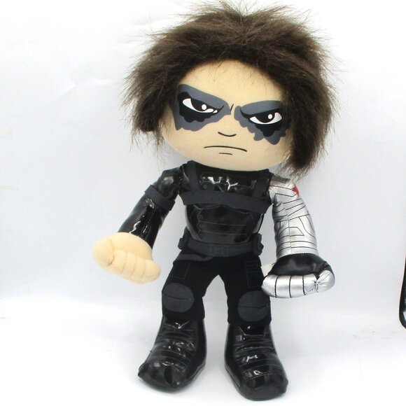 Marvel Winter Soldier Plush Toy 10" Action Figure Detailed Outfit By Just Play - Picture 1 of 4